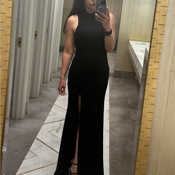 Lulu’s keep on dancing black long maxi evening dress size XS - Picture 3 of 6